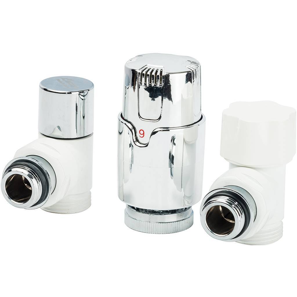 Термостатический комплект LUXOR 1/2 EK угловой KT 259/A, 14702703CBLUX