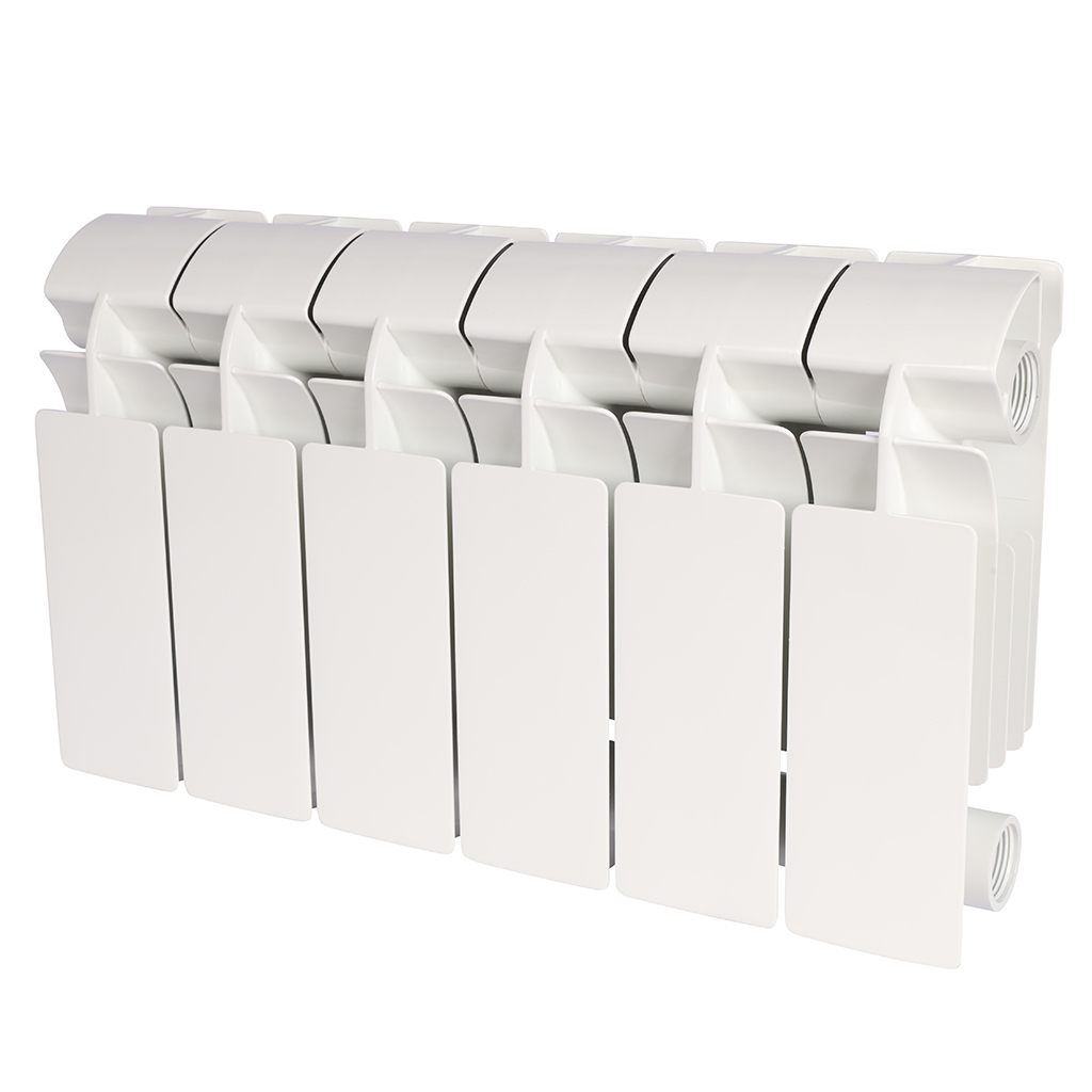 Радиатор алюминиевый Global VOX- R 200 6 секций боковое подключение (белый RAL 9010), VX02001006