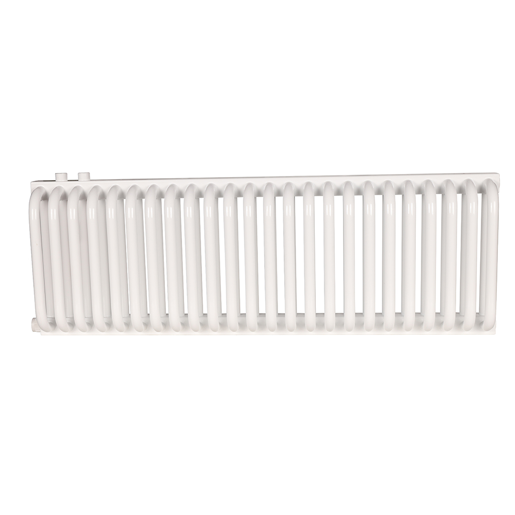 2-х трубчатый радиатор стальной ROMMER RST 2030/24 секции нижнее правое подключение RAL9016