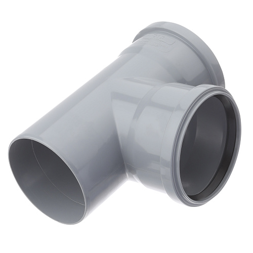 Тройник ВК ПП 110/110х87, серый,РТП