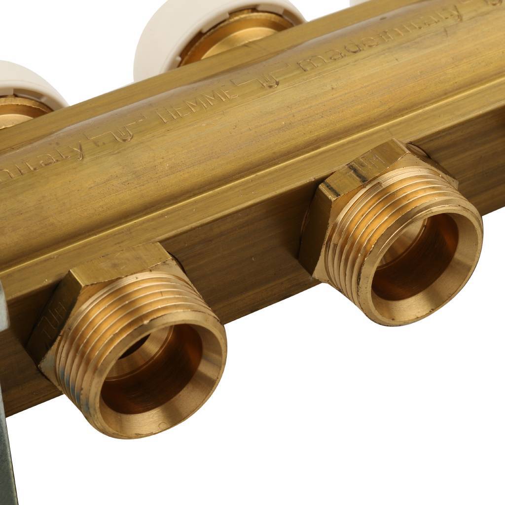 Коллектор в сборе на 5 выходов TIEMME 1х3/4 ЕК, 3870006(3875G060505)