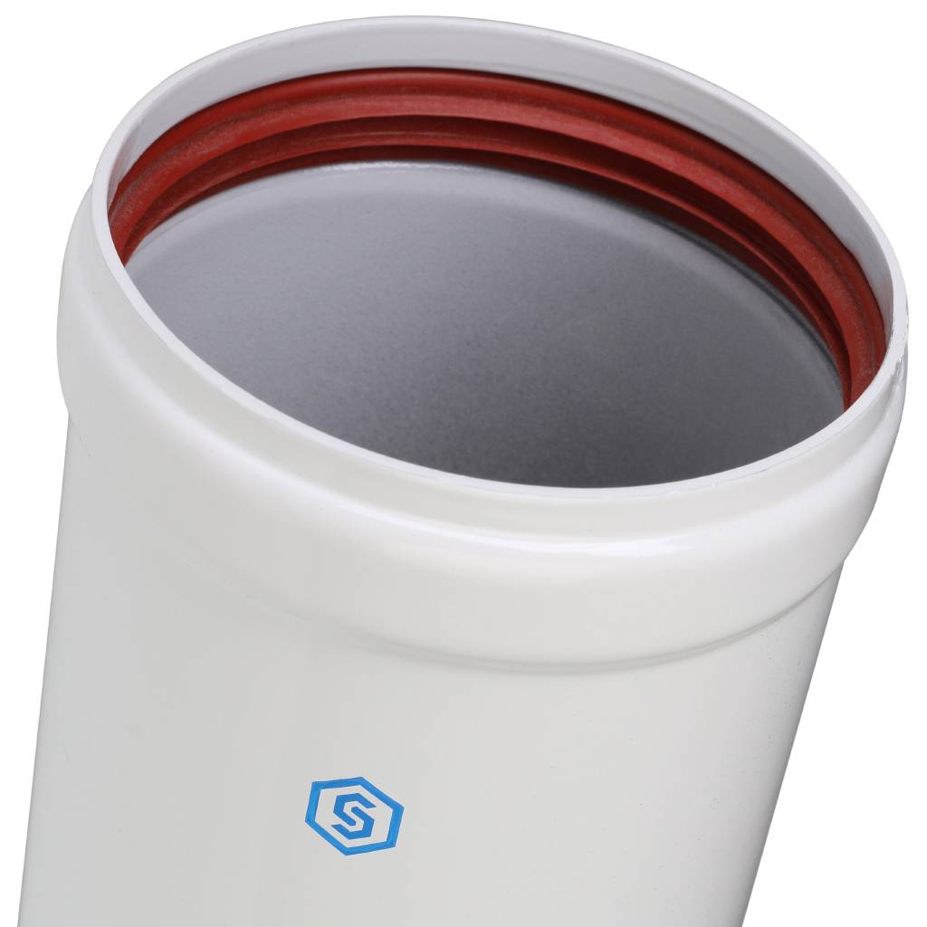 Элемент дымохода STOUT труба телескопическая  DN 80  315-370 мм п/м, SCA-0080-010375