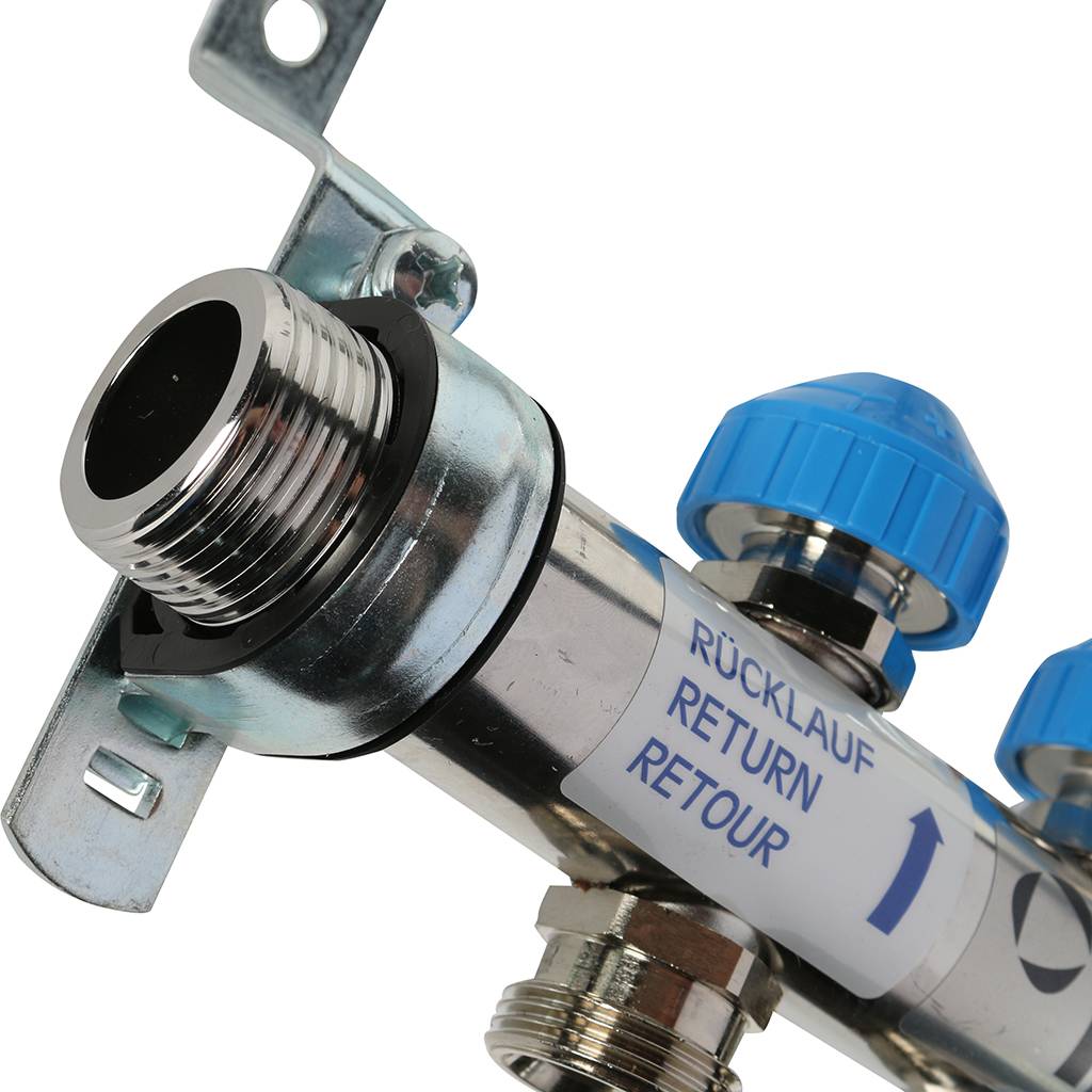 Распределительный коллектор РЕХАУ HKV на 4 контура (нерж .сталь), 12180411001