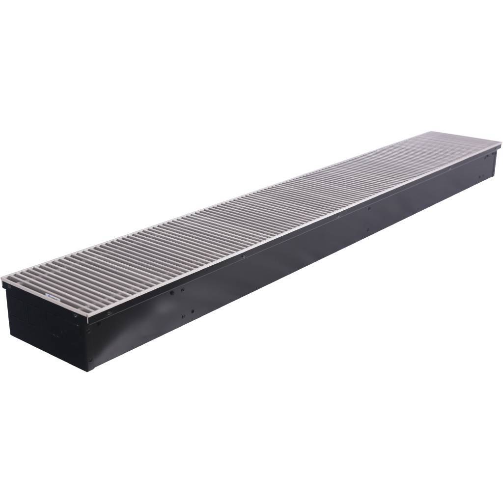 Внутрипольный конвектор STOUT SCN-1100 110х240х1600 (Решётка роликовая) правое подключение, SCN-1100-1124160