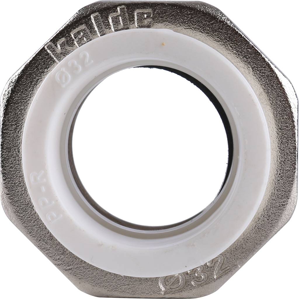 Муфта разъемная Kalde с внутренней резьбой 32x1 для полипропиленовых труб под сварку (цвет белый), 3252-tuf-321000