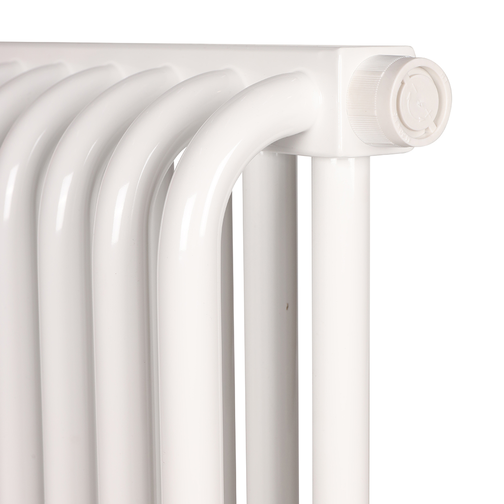 2-х трубчатый радиатор стальной ROMMER RST 2050/16 секций нижнее правое подключение RAL9016, RST-205016-020