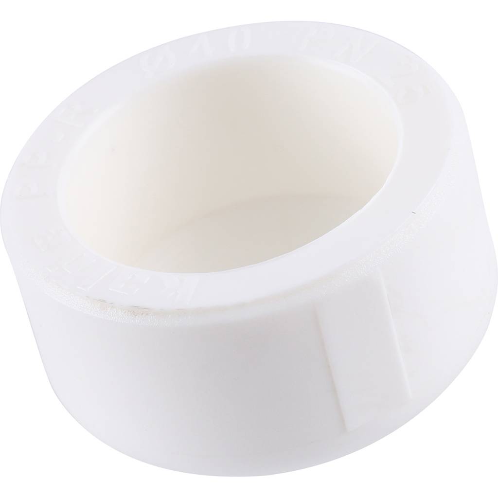 Заглушка Kalde d=40 для полипропиленовых труб под сварку (цвет белый), 3292-ste-400000