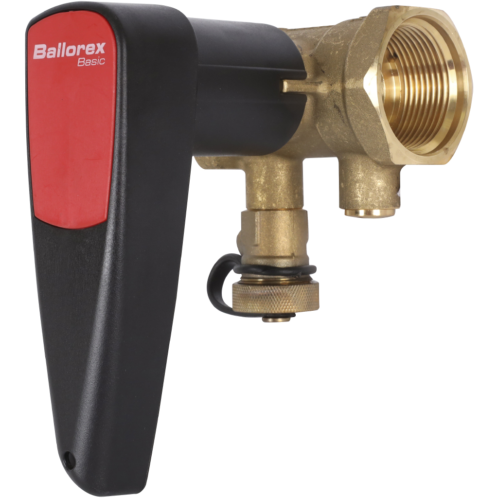 Клапан ручной БРОЕН DN 032 PN 25 резьбовой запорный с дренажем