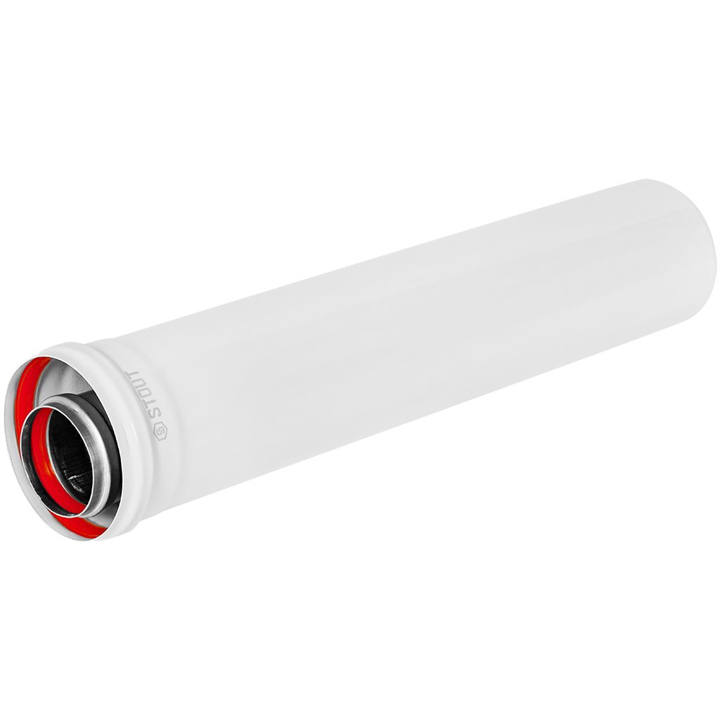 STOUT SCR-6010-000500 STOUT Удлинитель дымохода традиц. коакс. D60(п-м)/100(п-м), L500, SCR-6010-000500
