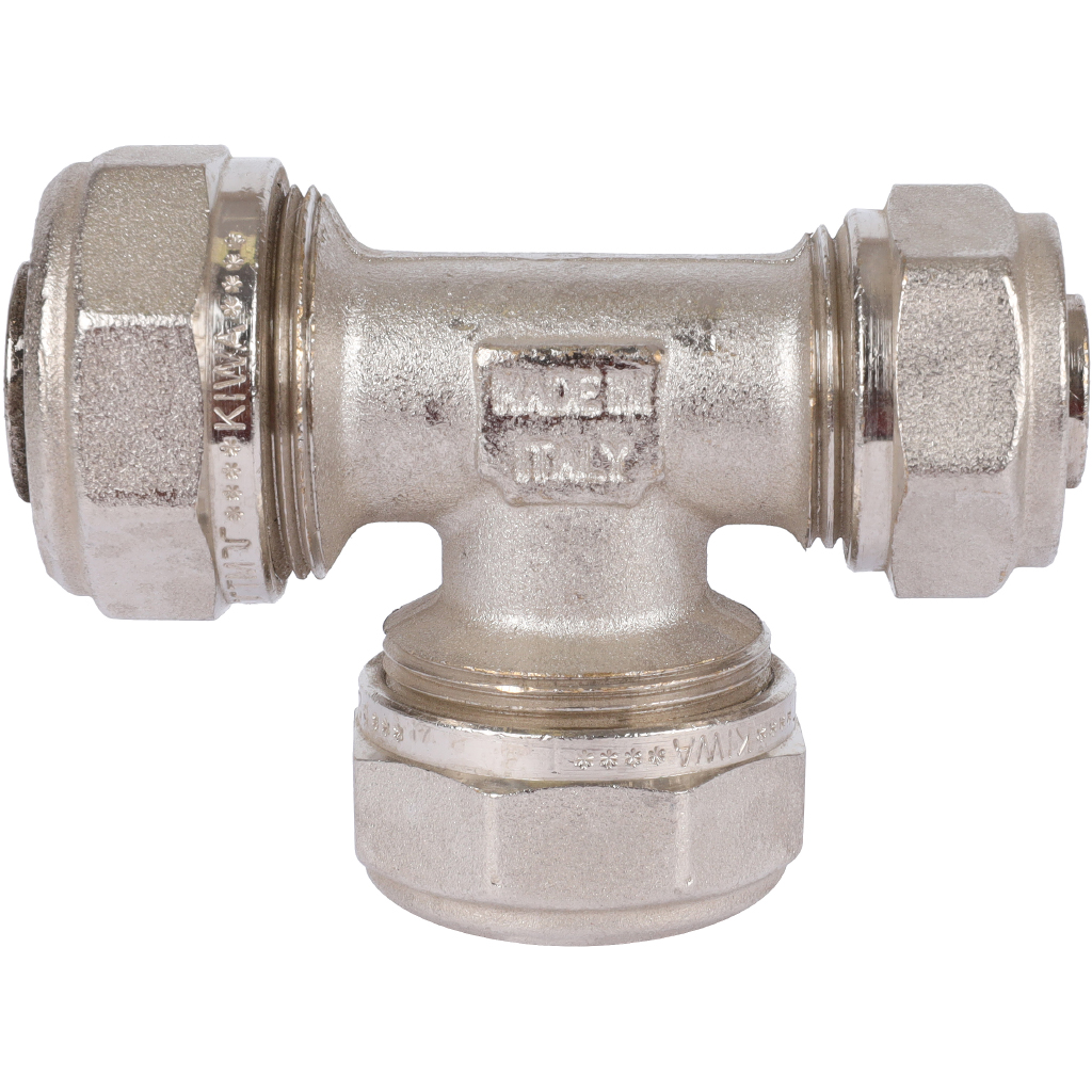 Тройник переходной TIEMME (26.3х26.3х20.2) для металлопластиковых труб винтовой, 1600090