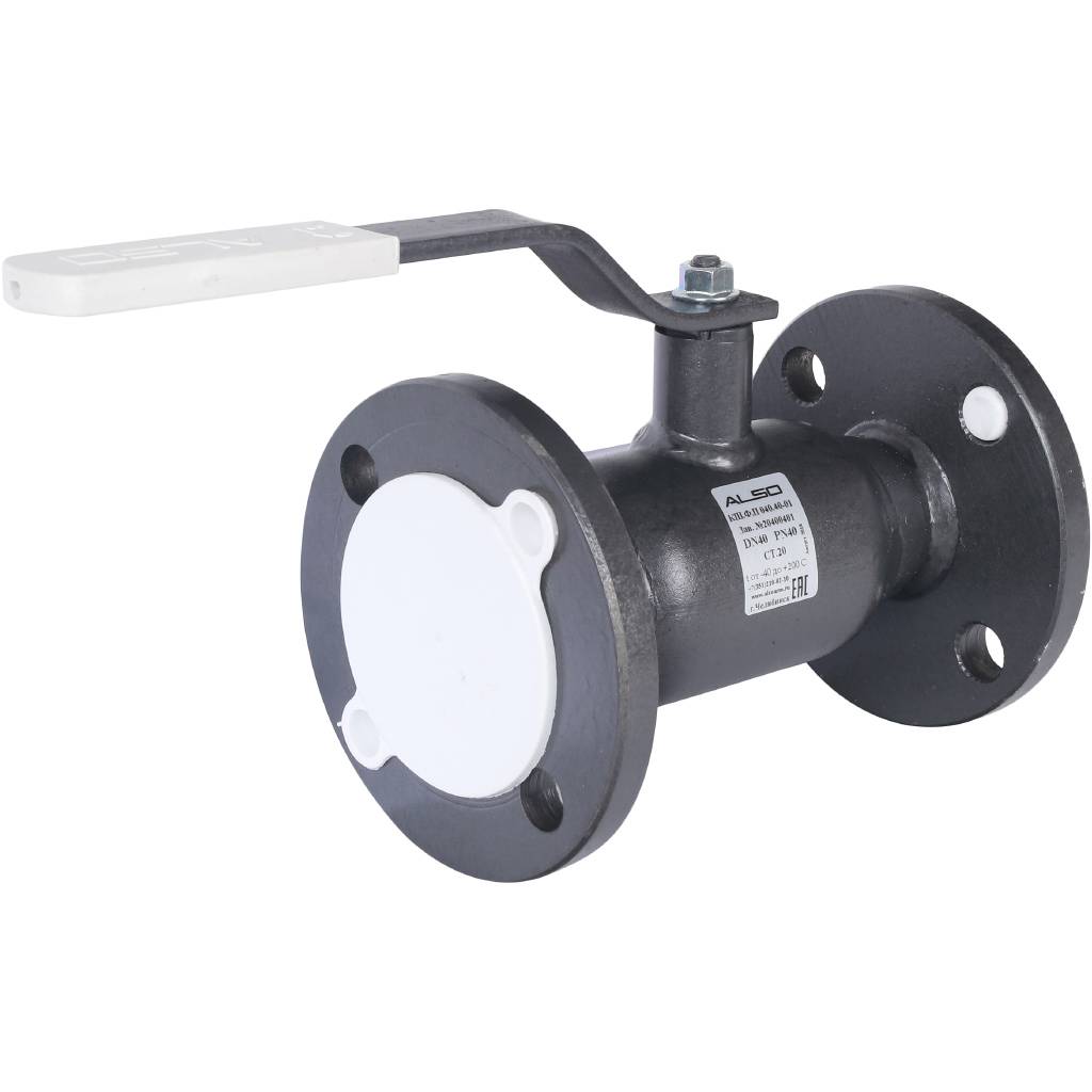 Кран шаровой ALSO КШФП Ду40 Ру 4,0 МПа из Ст.20 полнопроходной