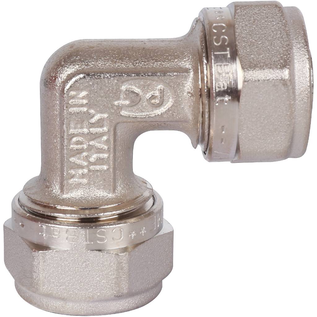 Угольник TIEMME 90° (16х2.0) для металлопластиковых труб винтовой, 1600008