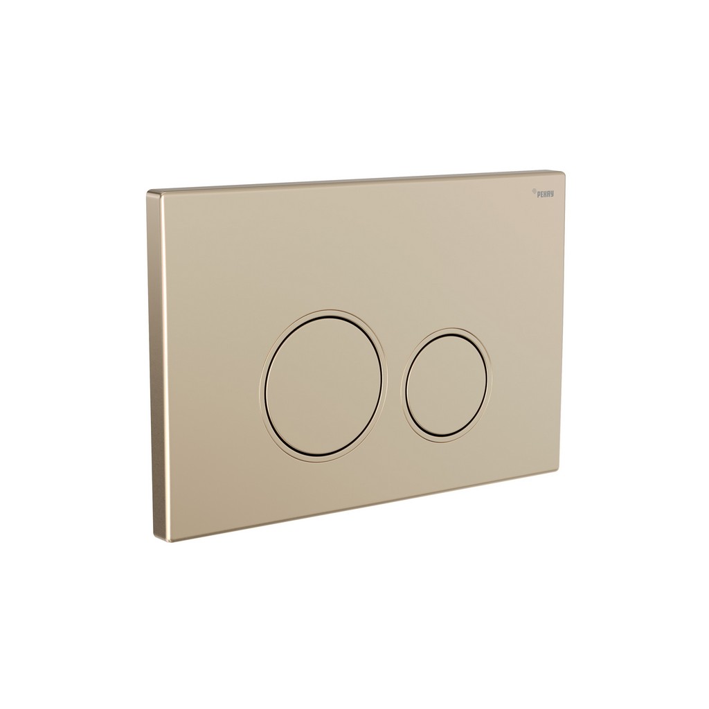 Панель смыва РЕХАУ NOVA ORB 001 с круглыми клавишами, пластик, золотой, матовый, 19102251001