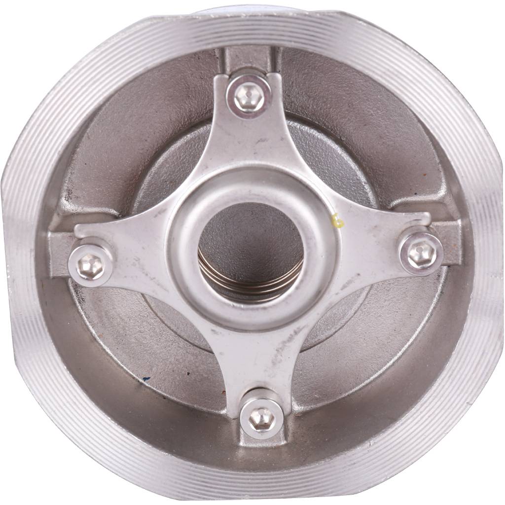 Клапан обратный пружинный ZETKAMA 275I Ду40 Ру40 межфланцевый из нерж. стали, 275I040E51