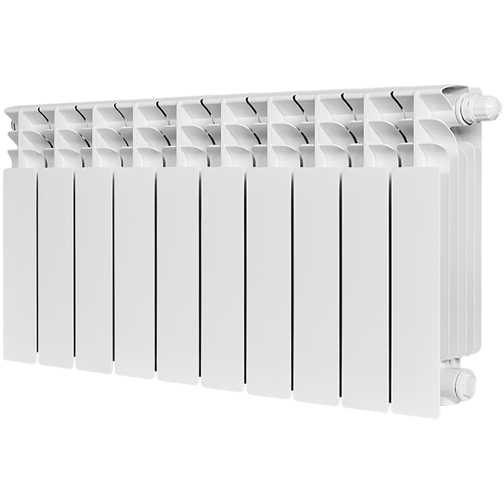 Радиатор биметаллический STOUT TITAN VENTIL 350 10 секций нижнее правое подключение