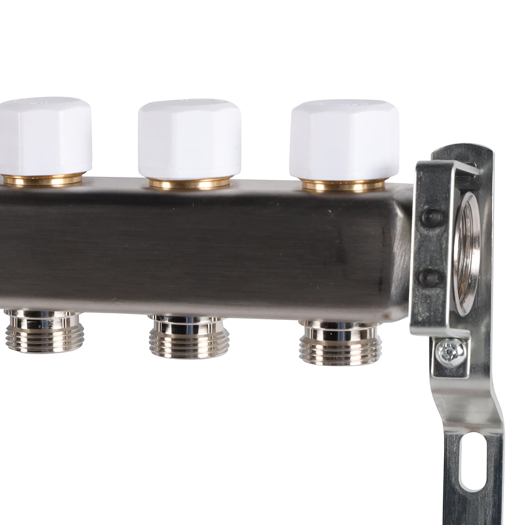 Коллектор из нержавеющей стали без расходомеров ROMMER 12 выходов, RMS-3200-000012