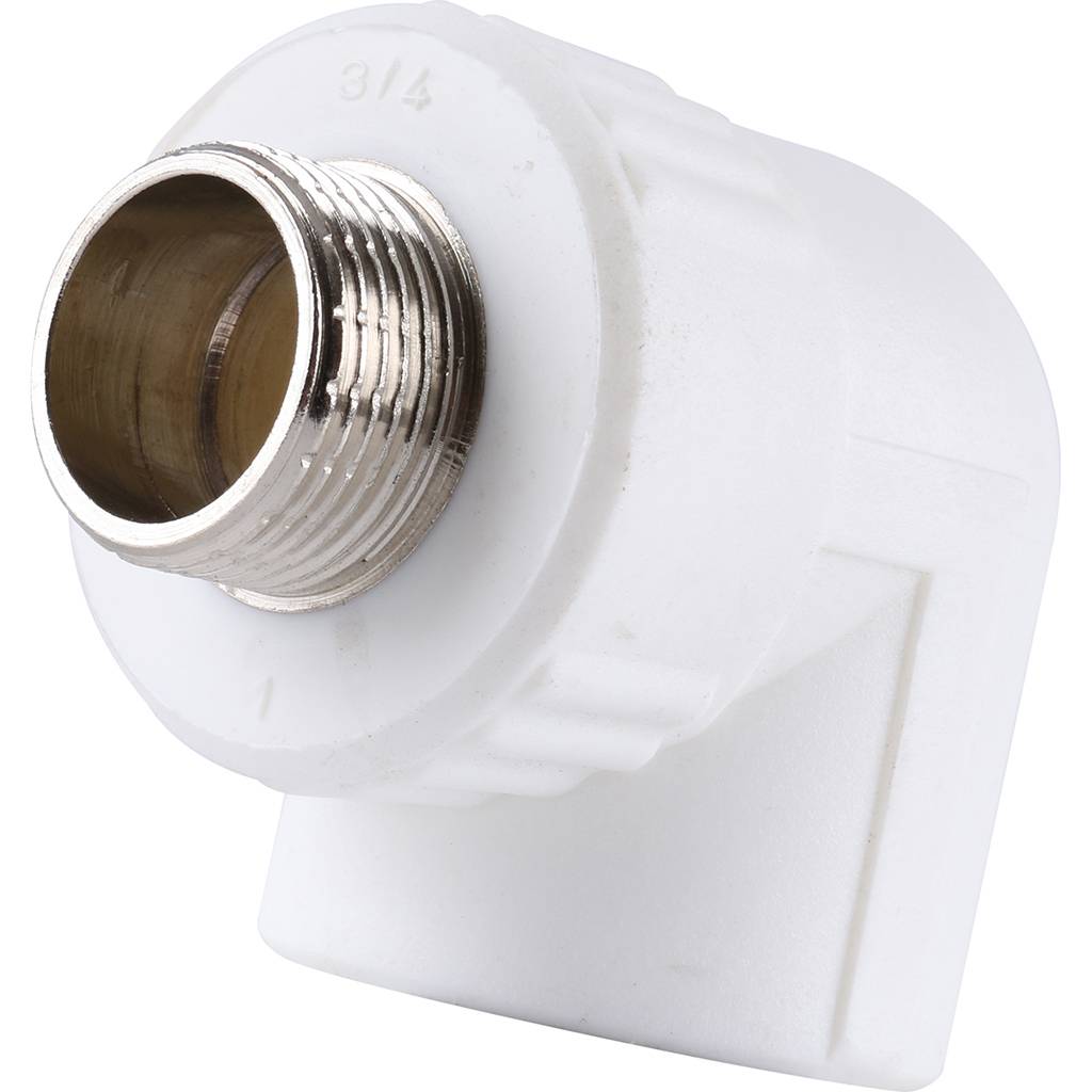 Угольник Kalde с наружной резьбой 32х3/4 для полипропиленовых труб, 3222-emo-320c00