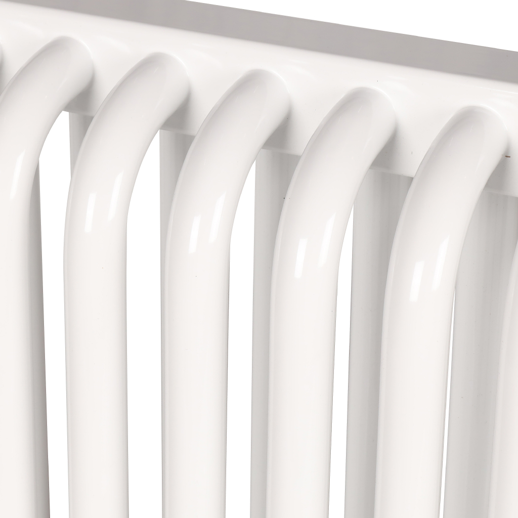 2-х трубчатый радиатор стальной ROMMER RST 2030/14 секций нижнее правое подключение RAL9016, RST-203014-020