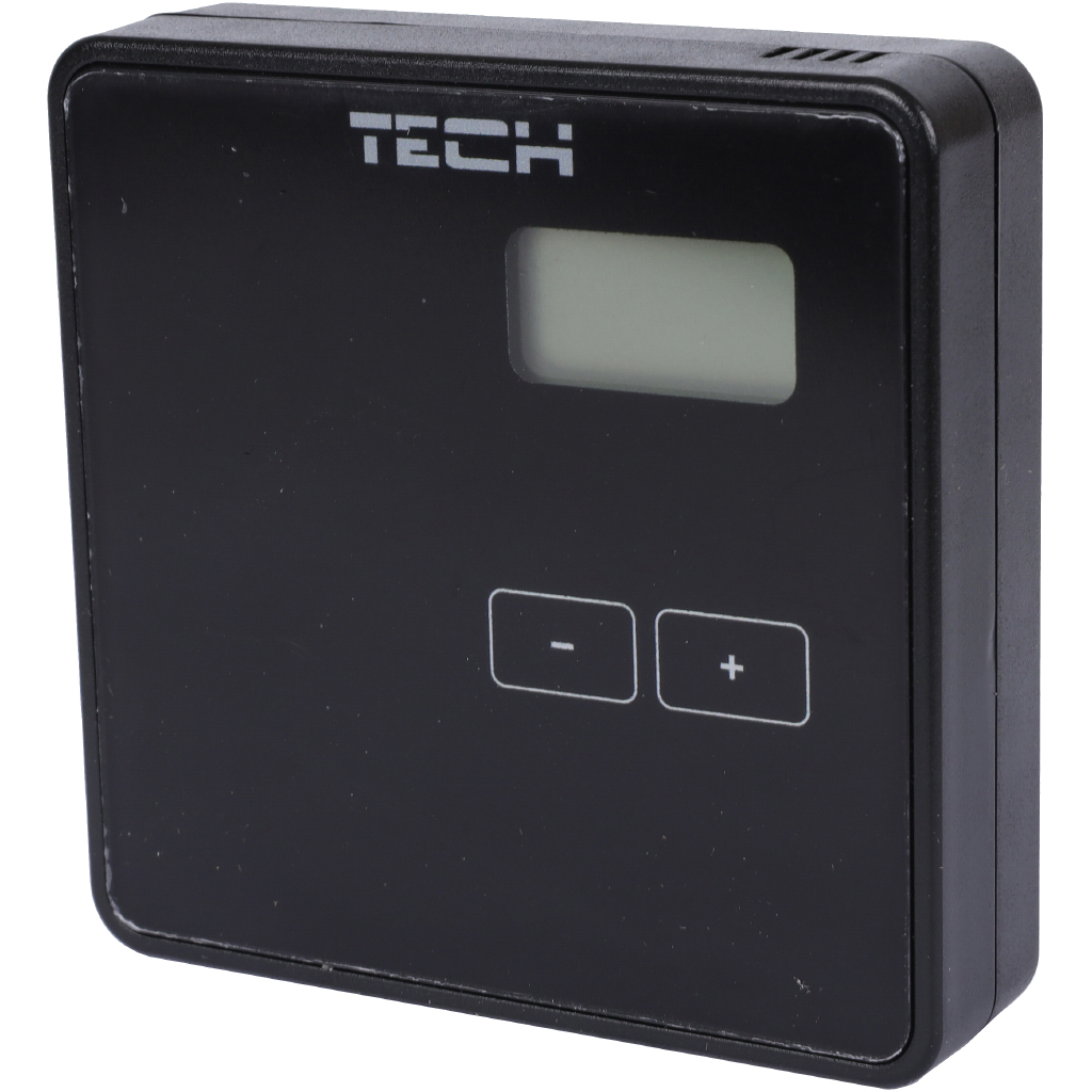 Проводной комнатный двухпозиционный терморегулятор, черный TECH ST-294 v 1, WG.11.0459