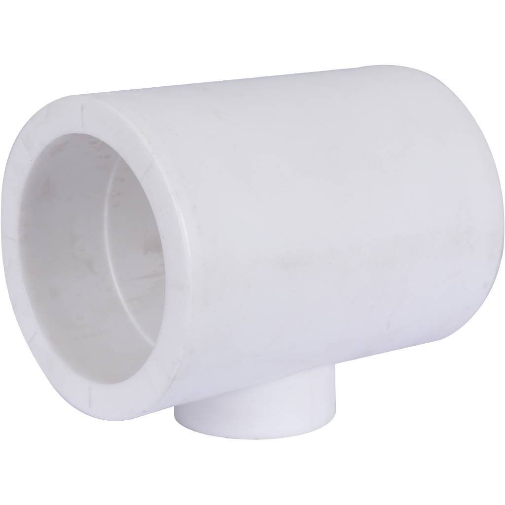 Тройник переходной Политэк 63х32х63 для полипропиленовых труб под сварку (цвет белый), 9300633263