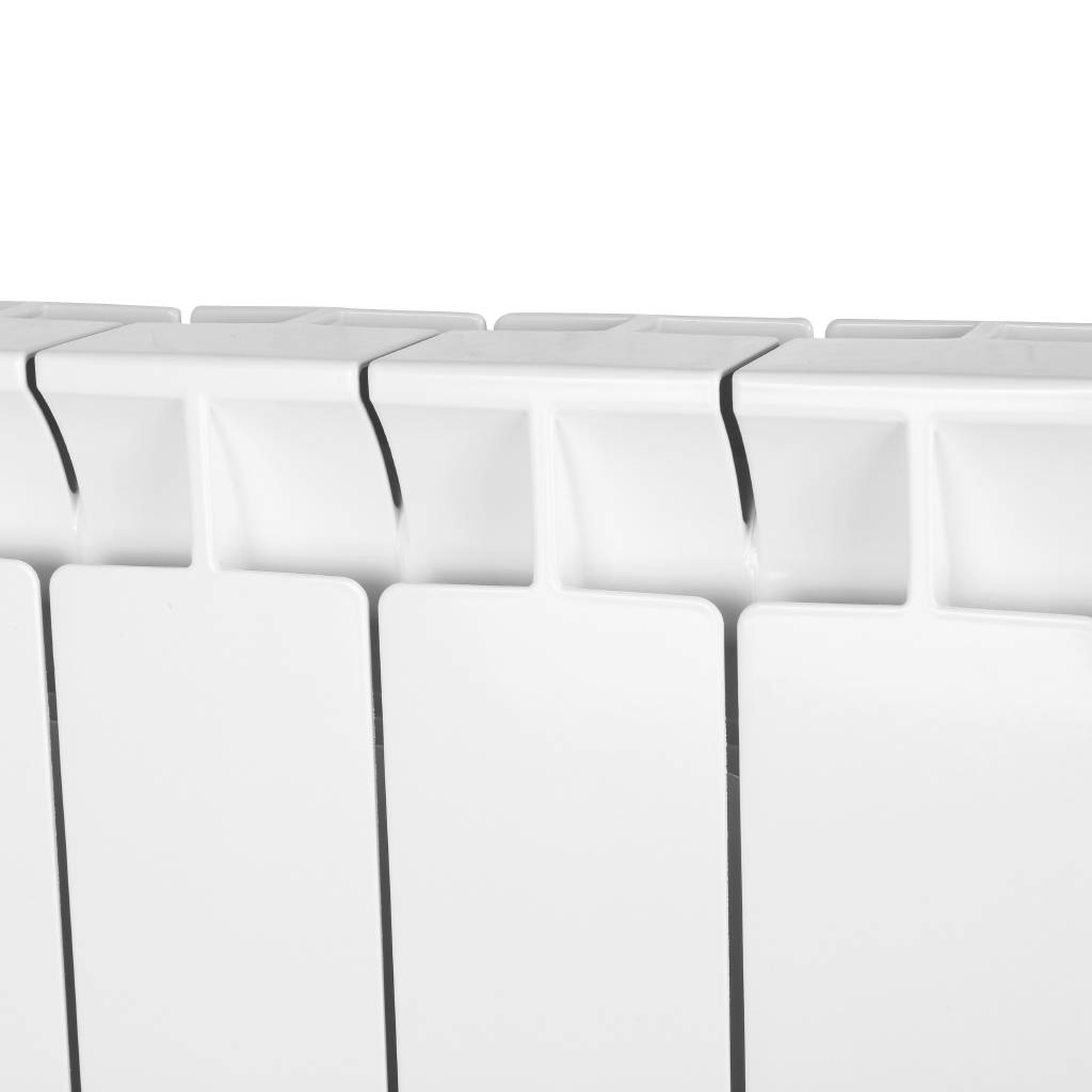 Радиатор биметаллический STOUT STYLE 500 6 секций боковое подключение (белый RAL 9010), SRB-0110-050006