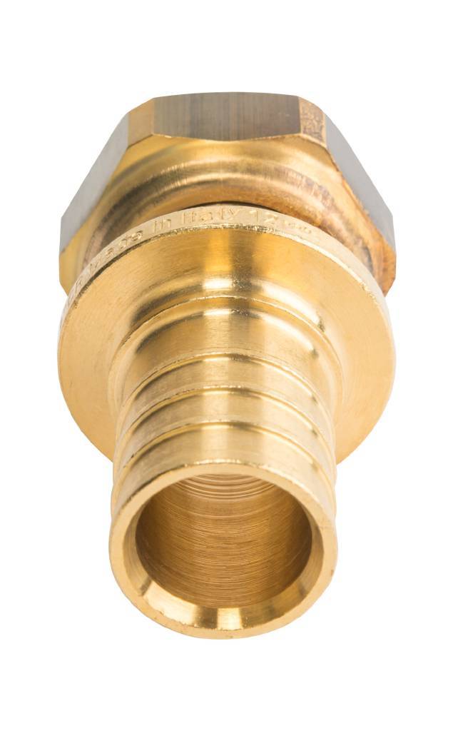 Переходник STOUT с накидной гайкой 20xG 1/2 для труб из сшитого полиэтилена аксиальный