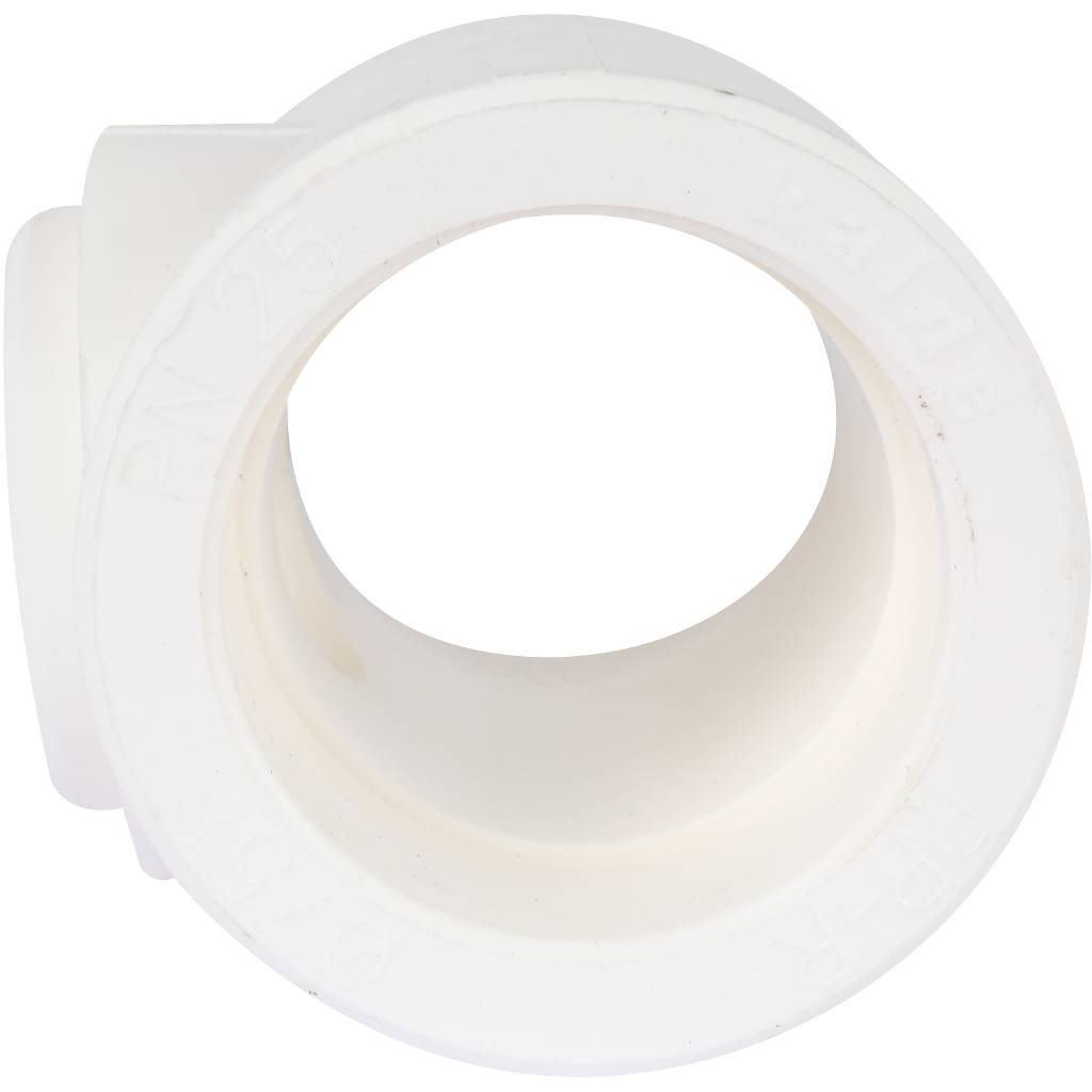 Тройник переходной Kalde 75х50х75 для полипропиленовых труб под сварку (цвет белый), 3212-tio-755075