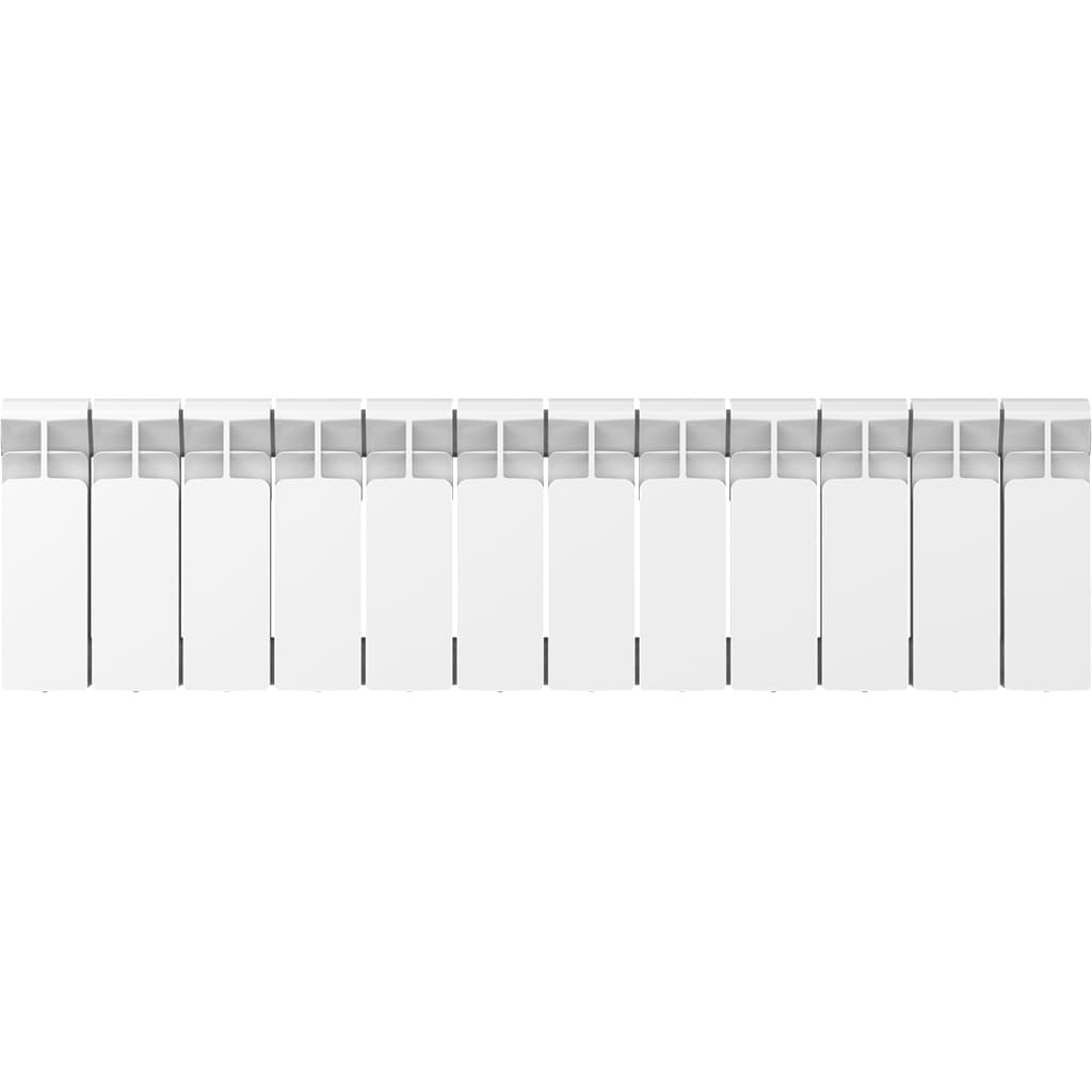 Радиатор биметаллический RIFAR BASE 200 12 секций боковое подключение (белый RAL 9016), 1RB20-12