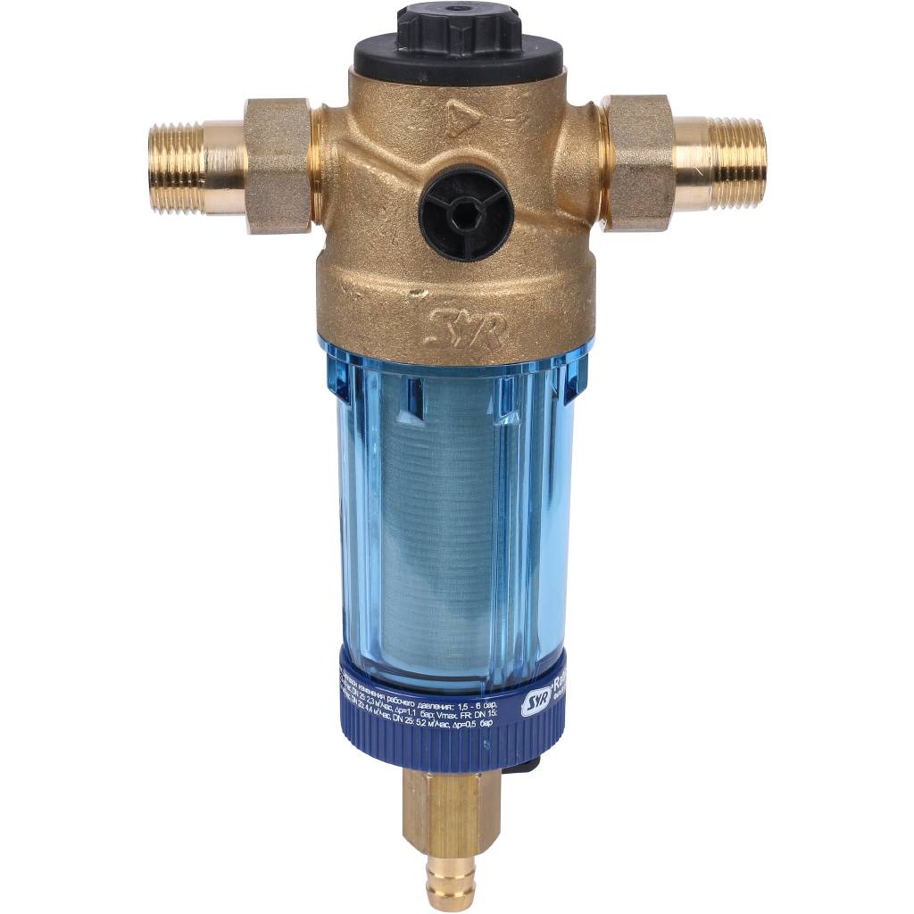 Фильтр c обратной промывкой SYR Ratio FR DN 15 для холодной воды, 5315.15.001