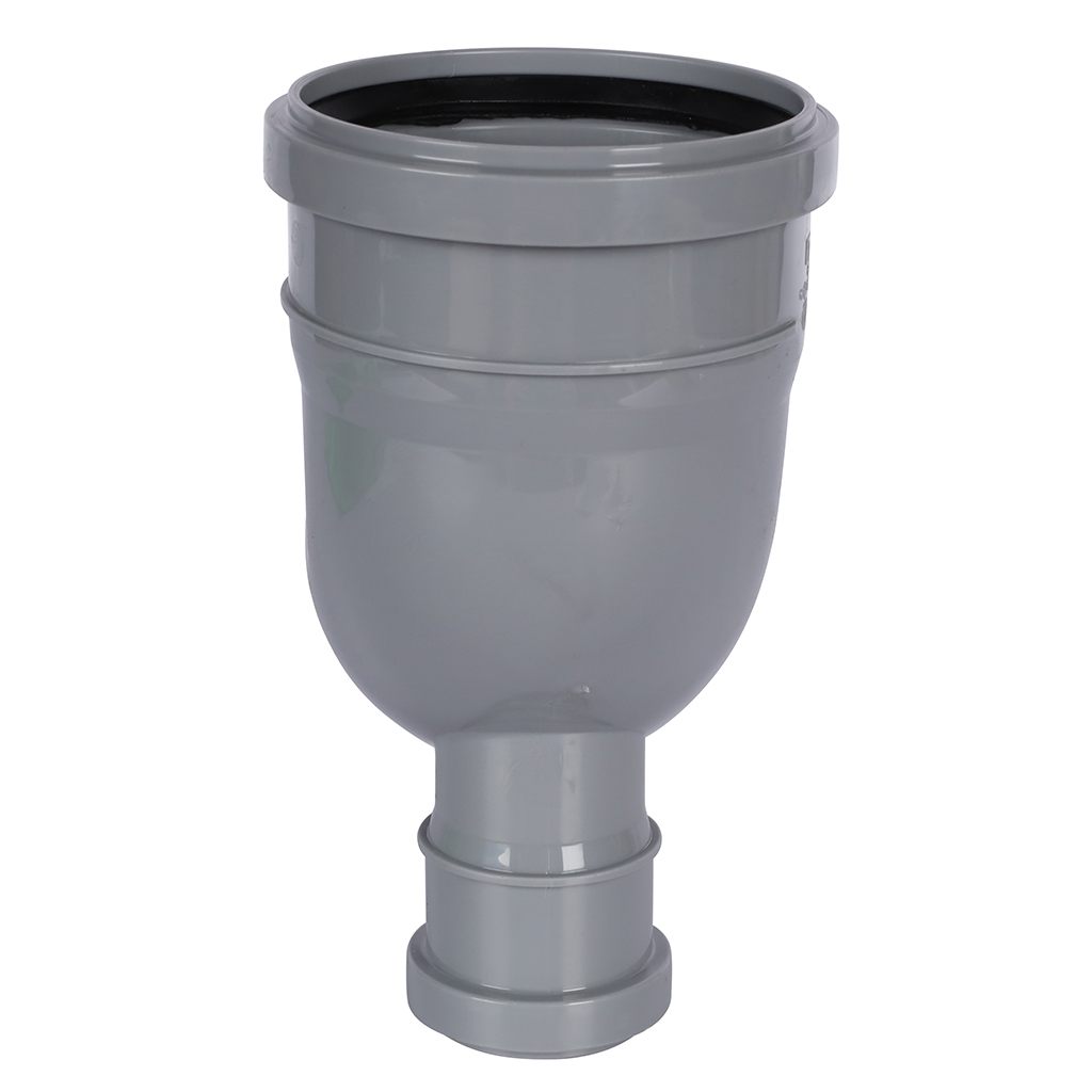 Отвод Политэк 110х90 с выходом 50 фронтальный (тыл), 300111050Ф