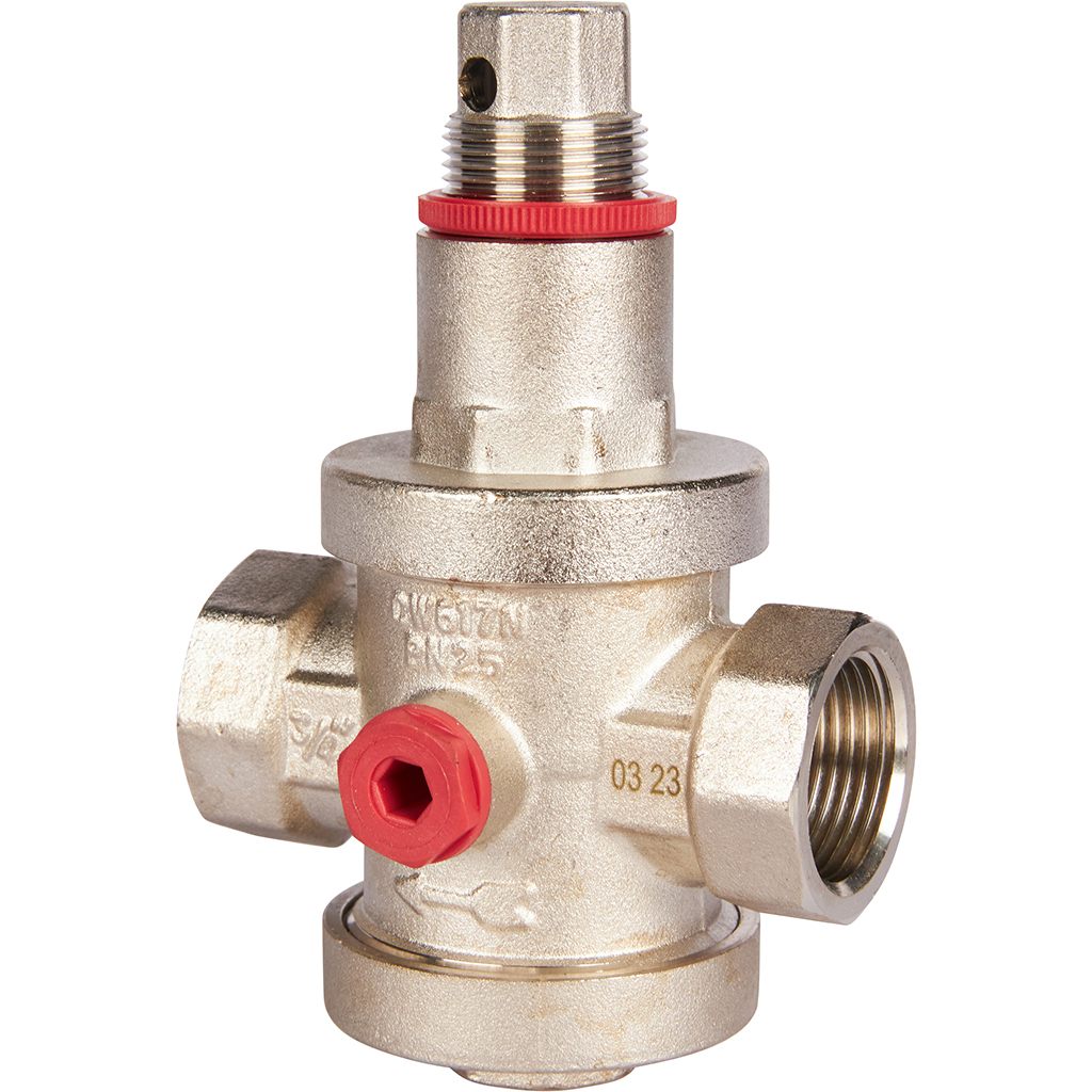 Редуктор давления ROMMER PN25 вн/вн 3/4  с выходом под манометр