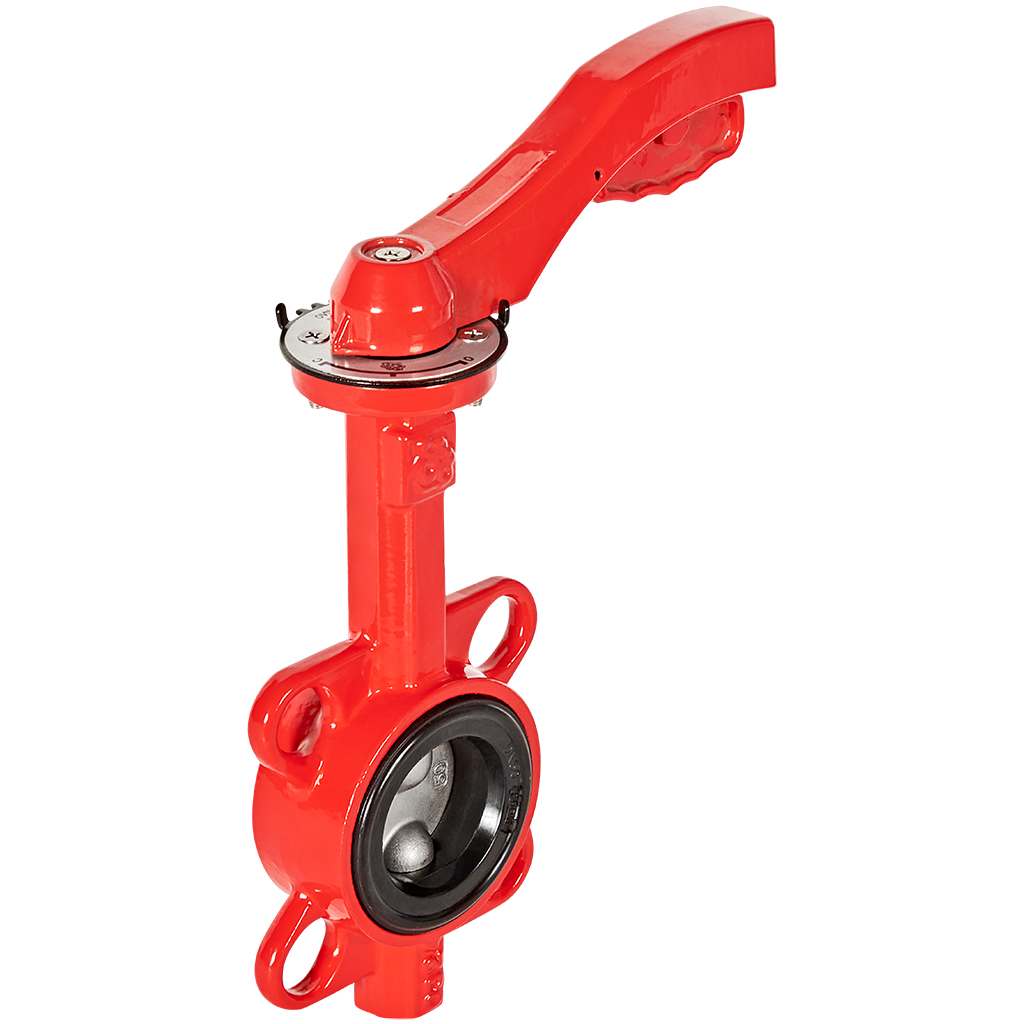 Затвор дисковый поворотный РАШВОРК DN050 PN16, GG25 / CF8 / EPDM, М/Ф, с рукояткой