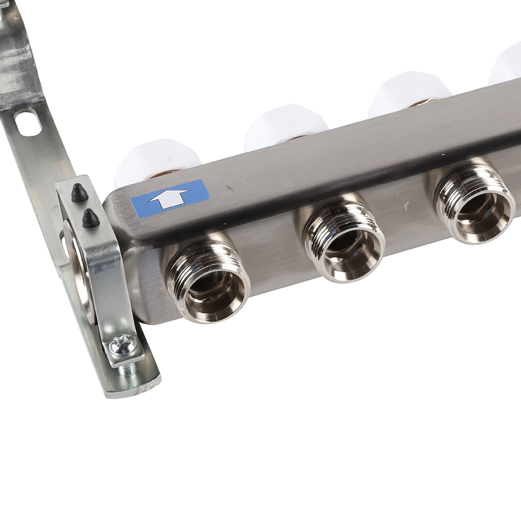 Коллектор из нержавеющей стали без расходомеров ROMMER 10 выходов, RMS-3200-000010