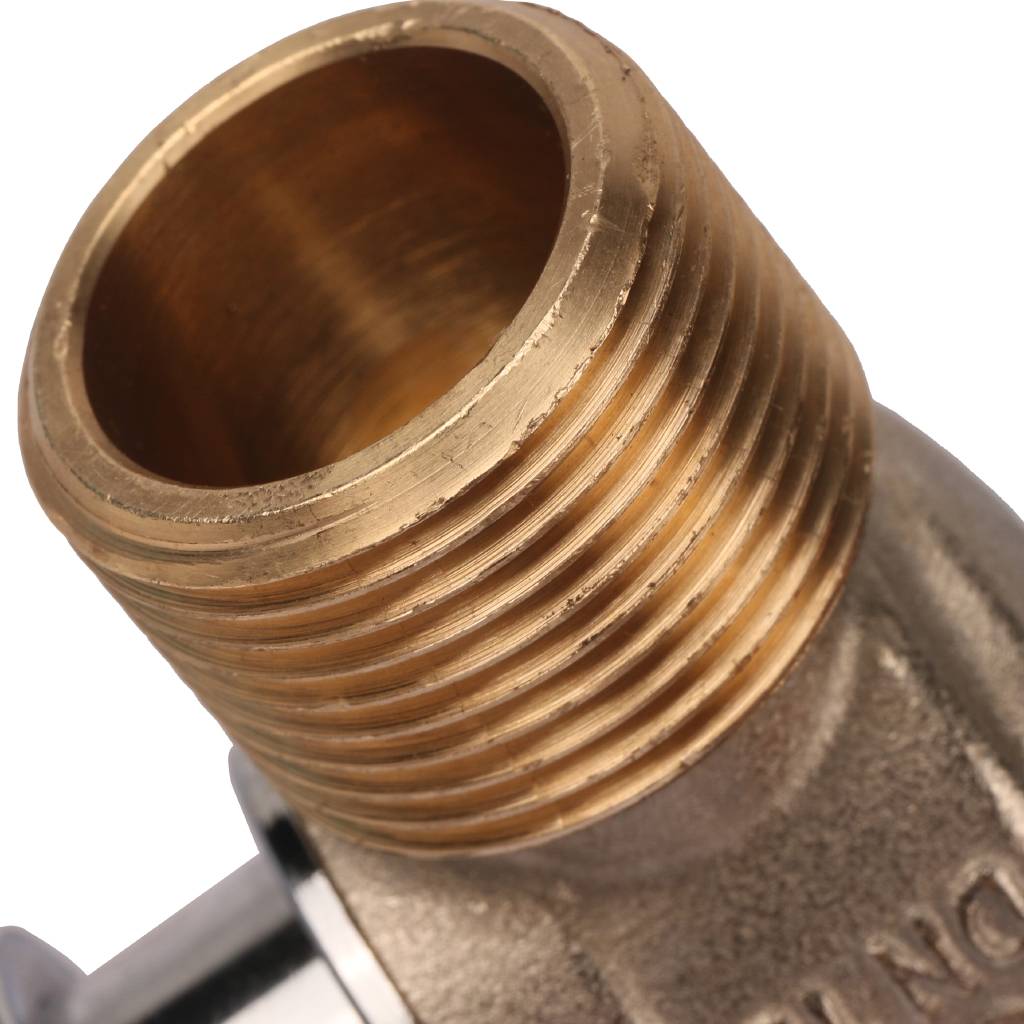 Кран шаровой STOUT с накидной гайкой угловой, НР/накидная гайка, ручка бабочка 3/4x3/4