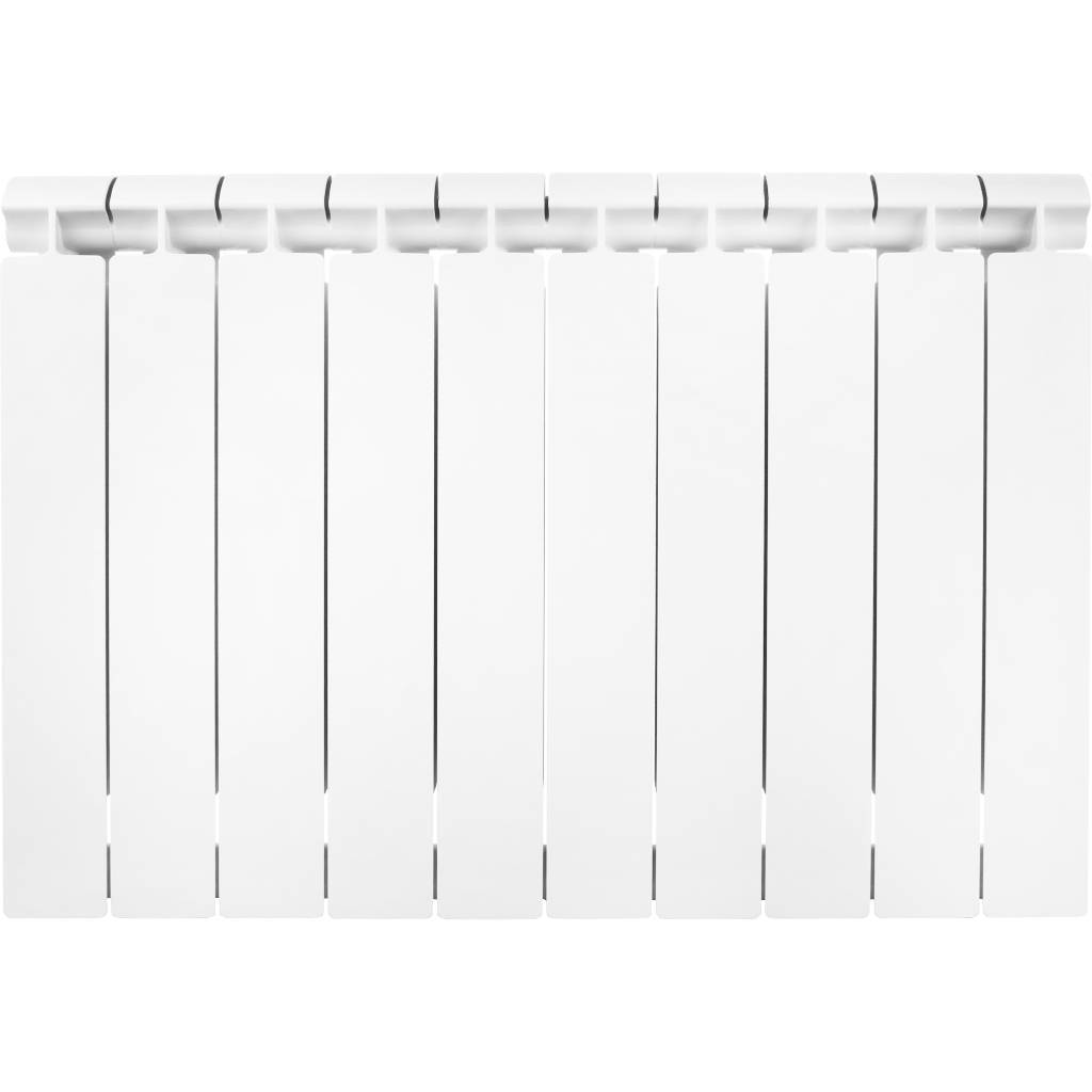 Радиатор биметаллический Global STYLE EXTRA 500 10 секций боковое подключение (белый RAL 9010), STE05001010