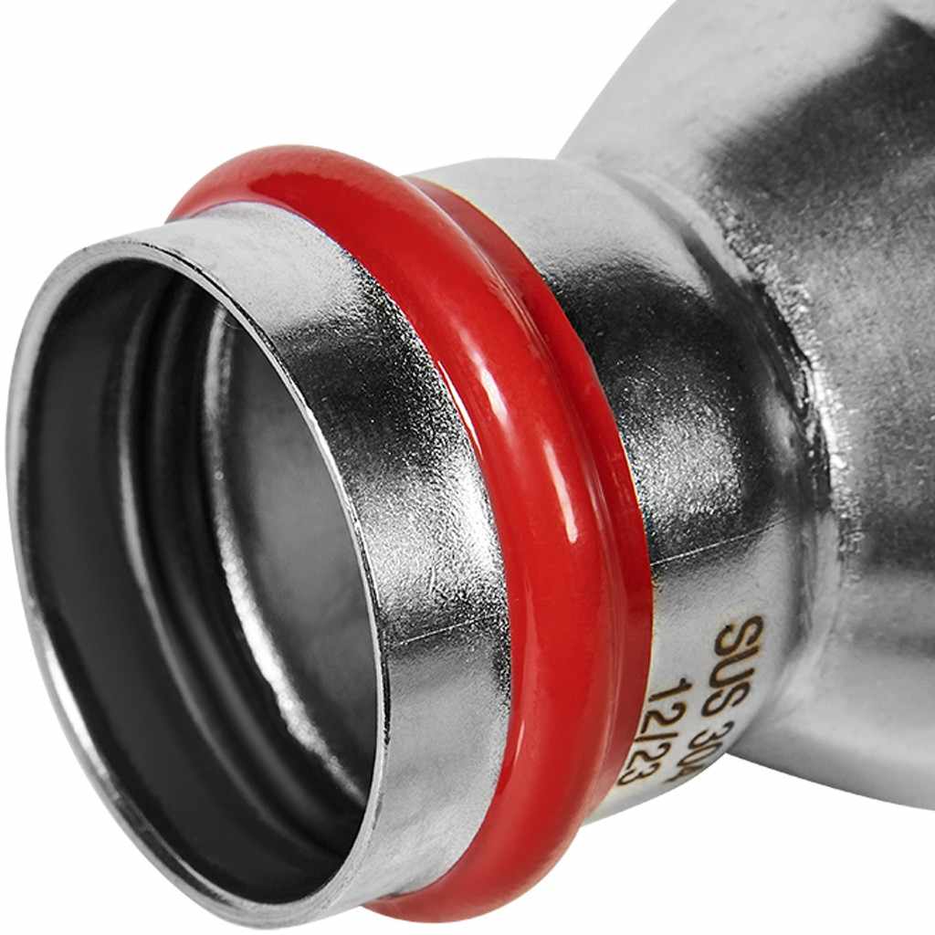 Муфта ROMMER переходная НПр-ВПр, 54х35, из нержавеющей стали прессовой, RSS-1020-005435