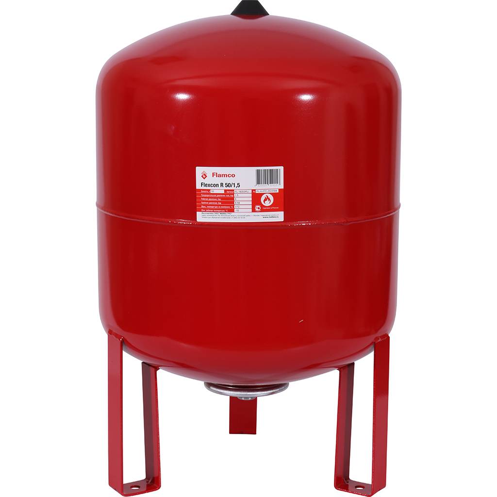 Расширительный бак Flamco Flexcon R (теплоснабжение/холодоснабжение) Flexcon R 50л/1,5 - 6bar, 16053RU