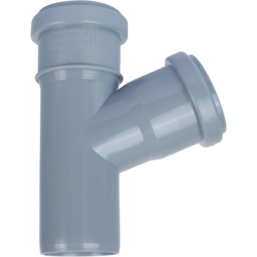 Тройник Sinikon D50x50x67°, 508015CR