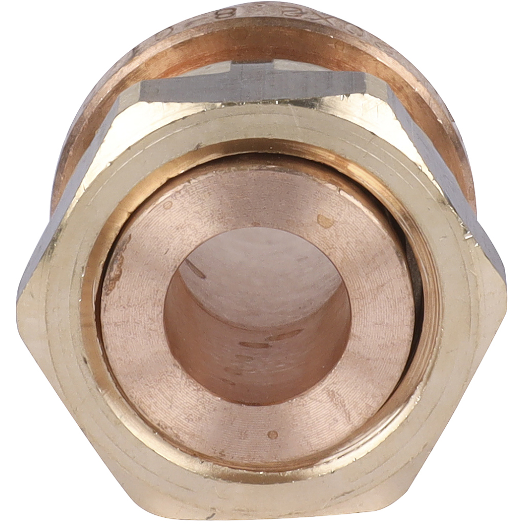 Переходник РЕХАУ RAUTITAN с накидной гайкой 20-G 1/2 RX+ для труб из сшитого полиэтилена аксиальный, 14563371001