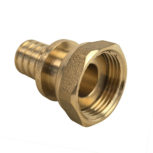 Муфта с накидной гайкой аксиальная, латунь,20х3/4, желтый, RTP