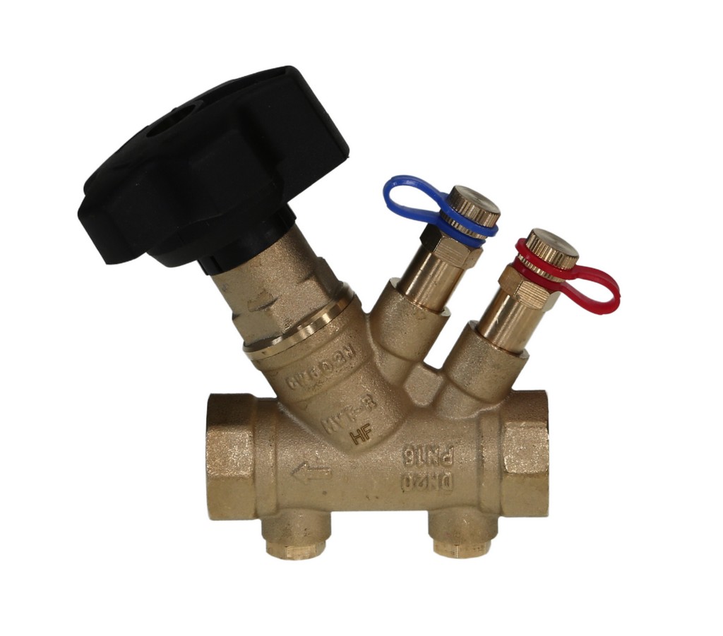 Ручной балансировочный клапан с дренажем Ридан MVT-R DN32, 003Z4044R