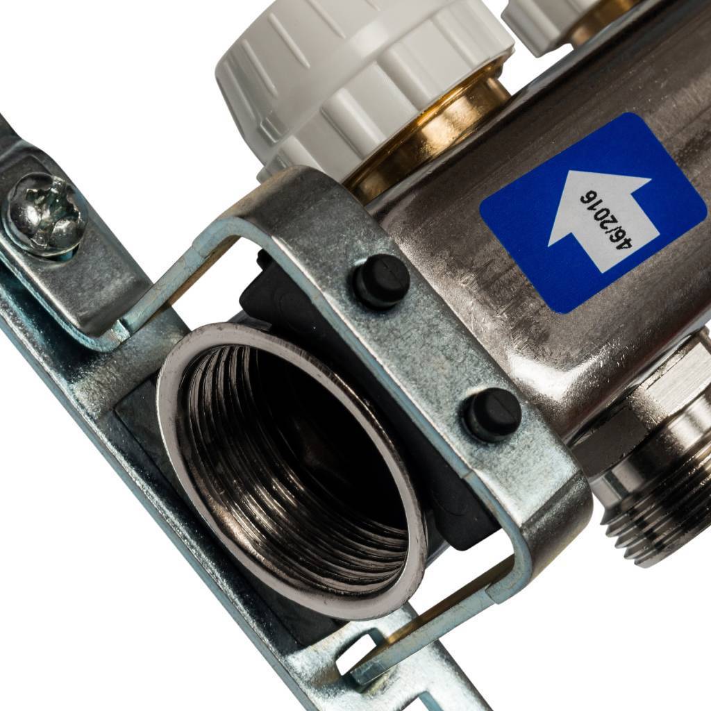 Коллектор из нержавеющей стали с расходомерами STOUT 5 выходов