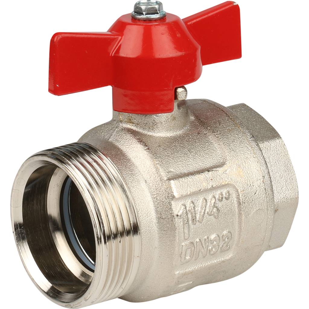 Кран шаровой полнопроходной Itap IDEAL 098 (бабочка, американка, 1 1/4 )