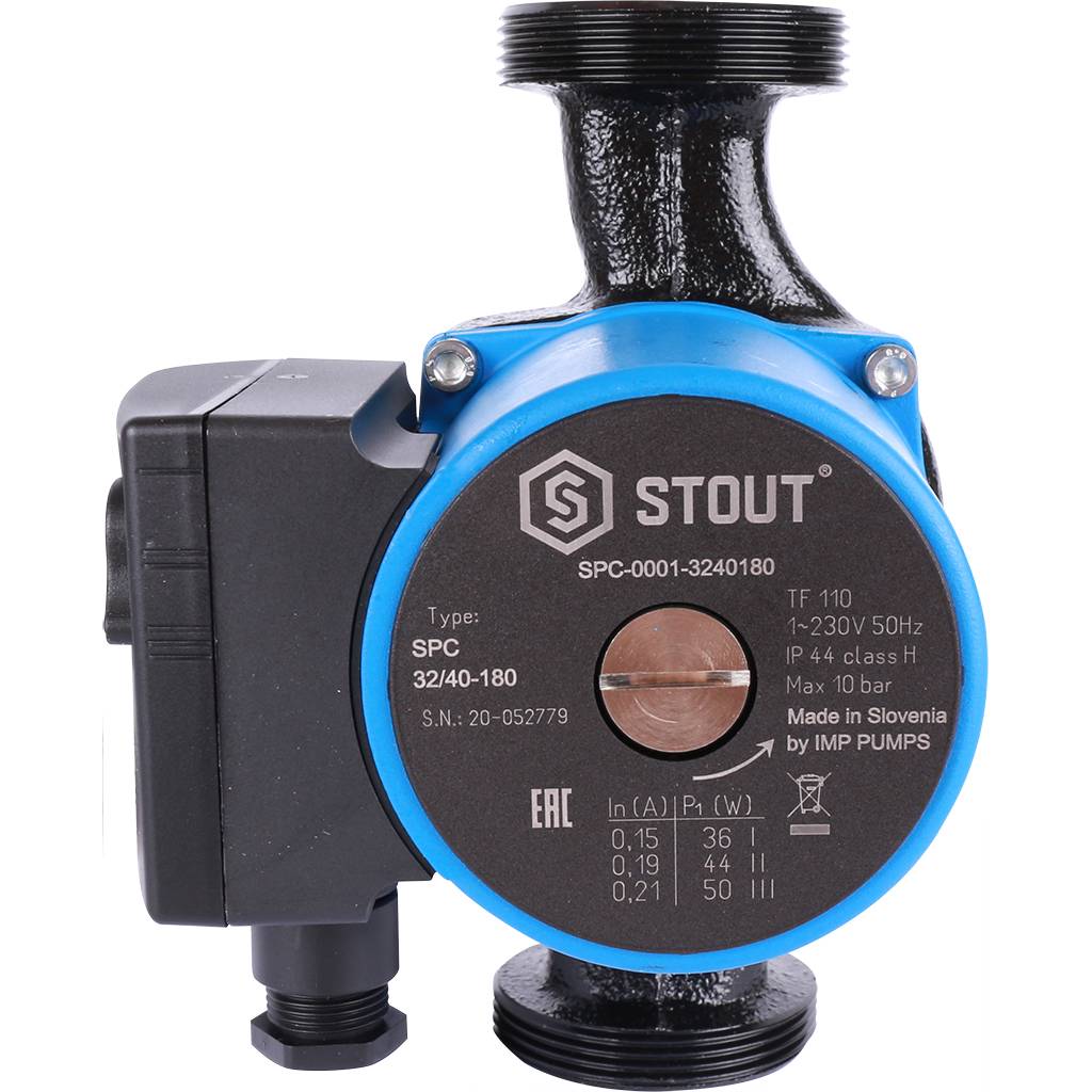 Насос циркуляционный STOUT 32/40-180, SPC-0001-3240180
