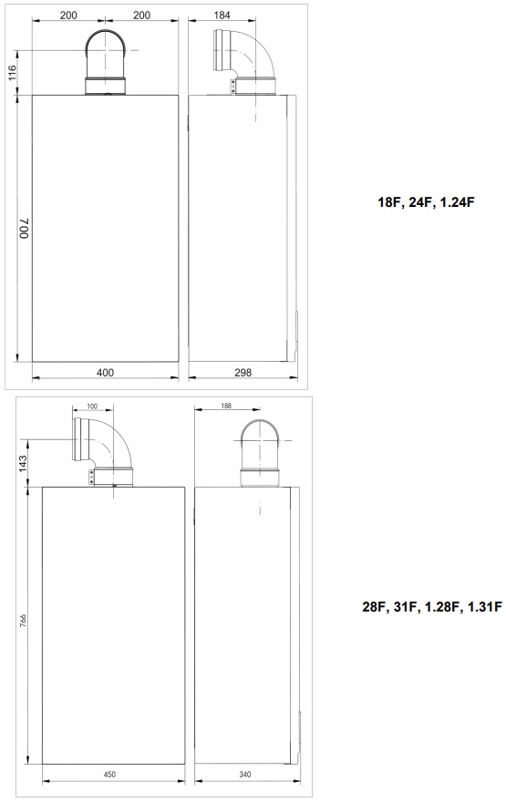 Газовый настенный котел Baxi ECO Life 24F, 7814104