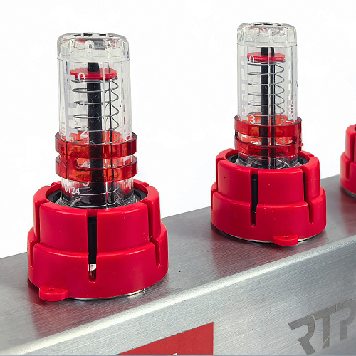 Коллекторная группа с расходомером и кронштейном (евроконус 3/4) нержавеющая сталь SUS 304 1х 9 выходов, RTP
