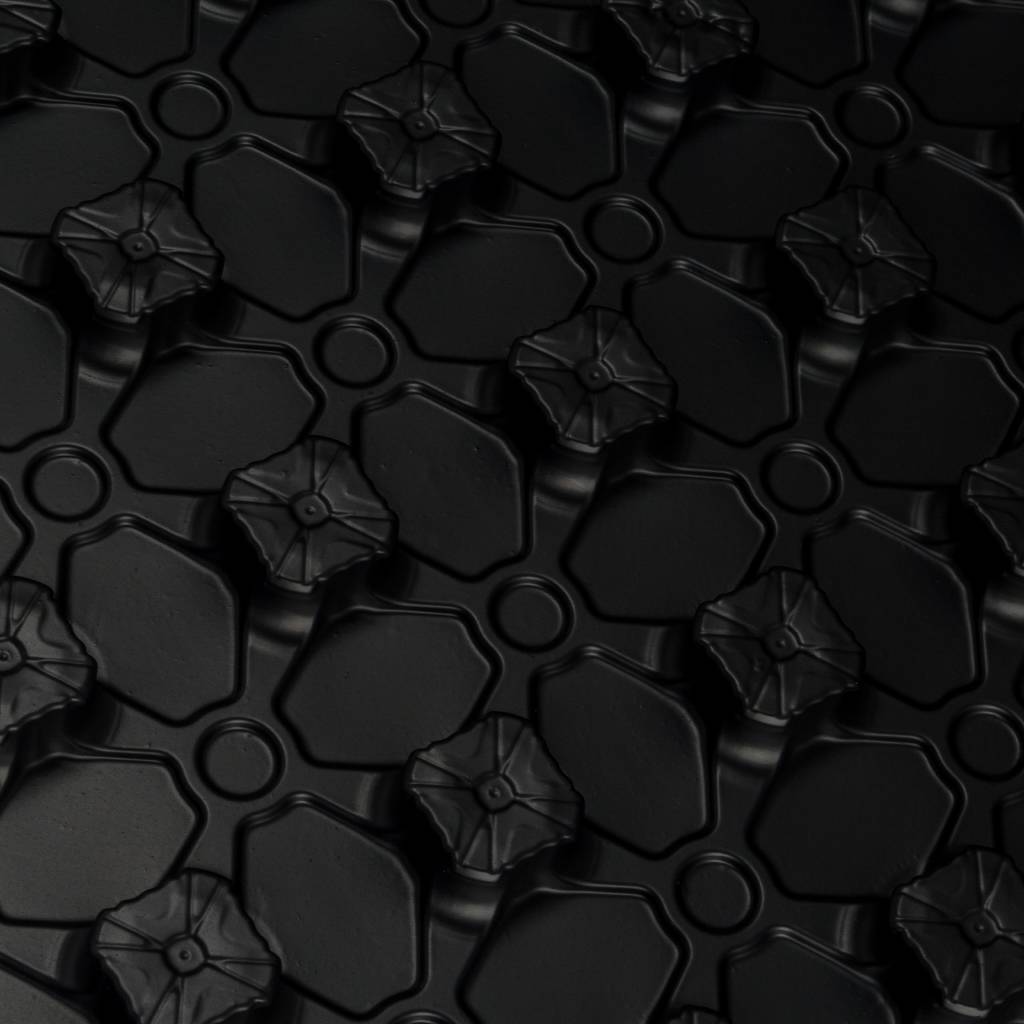 Мат для теплого пола STOUT с бобышками черный 1100х800х20, SMF-0001-110802