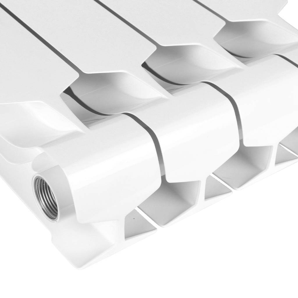 Распродажа: Радиатор биметаллический STOUT STYLE 350 12 секций боковое подключение (белый RAL 9010), SRB-0110-035012