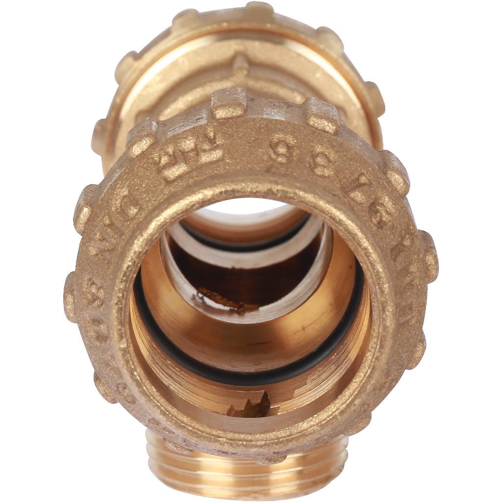 Тройник TIEMME с наружной резьбой 25х3/4х25 для труб ПНД винтовой, 3400069