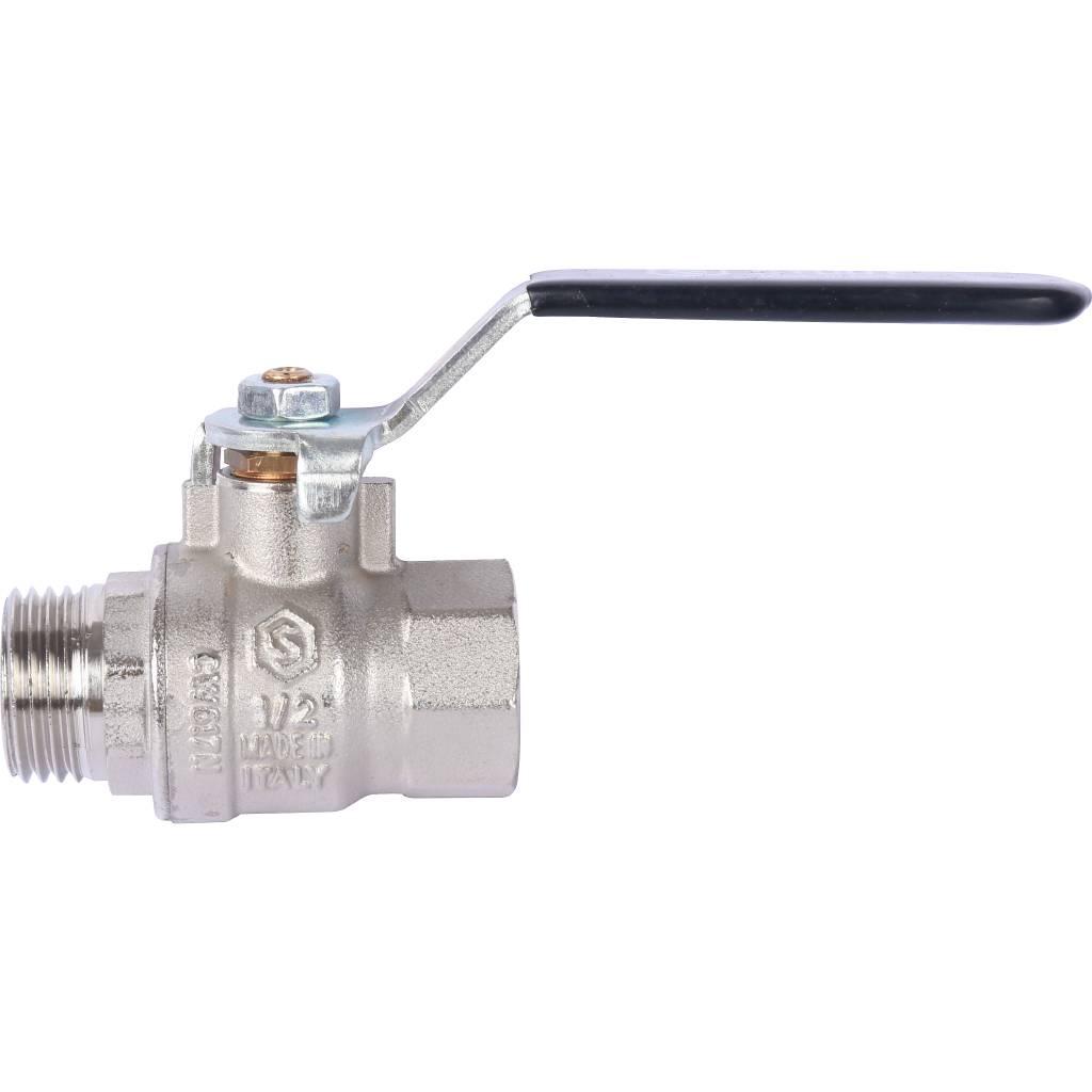 Кран шаровой стандартнопроходной STOUT SVB ВР/НР, ручка рычаг 1/2